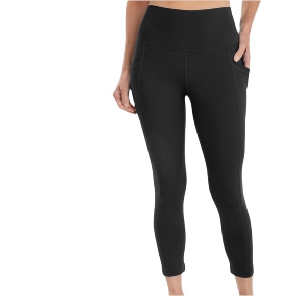 Yogalicious | Pants u0026 Jumpsuits | Yogalicious Lux Black Cropped Pocket  Leggings Size 2x | Poshmark